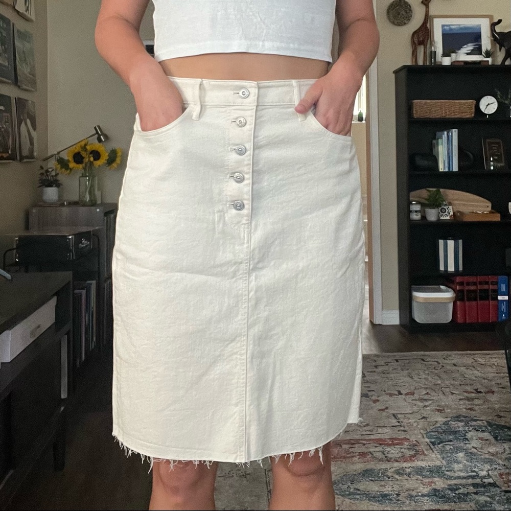 Banana Republic Cream Skirt